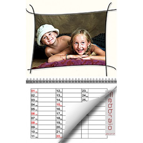 CALENDARIO MEMO LINEARE ORIZZONTALE