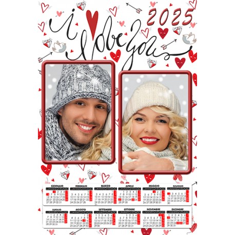 CALENDARIO I LOVE YOU 2 FOTO